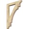 Ekena Millwork Merced Slat Rough Sawn Bracket, Douglas Fir, 4"W x 34"D x 46"H BKT04X34X46MRC06RDF - alternate 1
